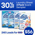 Laundry Sheet Scent Sampler - 4 Pack